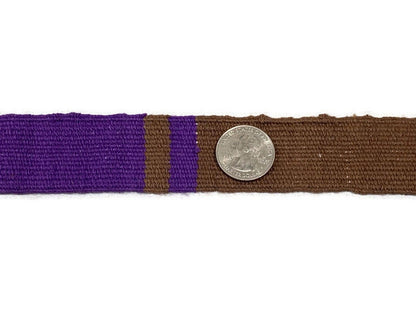 Hand Woven 1.25 Inch Wide Guatemalan Belt, Purse Strap, Sash Sold by the YARD. Cotton Mayan Toto Belt Textile in Purple/Brown/Black/Natural