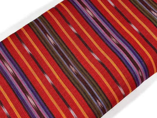 Guatemalan Handwoven Bright Red Ikat