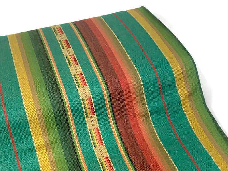Southwest Style Woven Orange, Teal, & Gold