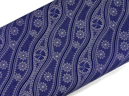 Australian Aboriginal Cotton Quilting Fabric by the YARD. M&S Textiles Stars in the Sky Purple. For sewing, quilting, apparel, home décor.