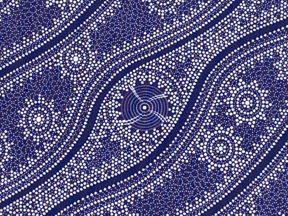 Australian Aboriginal Cotton Quilting Fabric by the YARD. M&S Textiles Stars in the Sky Purple. For sewing, quilting, apparel, home décor.