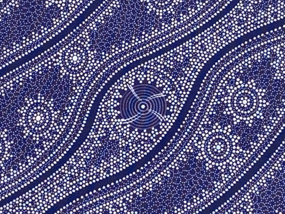 Australian Aboriginal Cotton Quilting Fabric by the YARD. M&S Textiles Stars in the Sky Purple. For sewing, quilting, apparel, home décor.