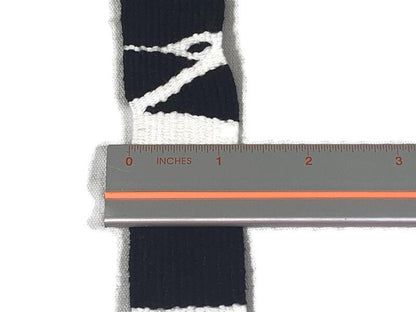 Guatemalan Hand Woven Belt--Black & White with Braided Tassel Ends. 1.25 Inches Wide x 46 Inch Long Cotton Mayan Toto Sash, Strap Textile.