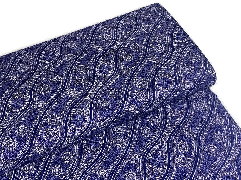 Australian Aboriginal Cotton Quilting Fabric by the YARD. M&S Textiles Stars in the Sky Purple. For sewing, quilting, apparel, home décor.