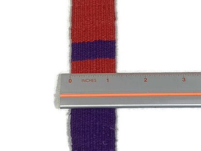 HandWoven 1.25 Inch Wide Guatemalan Belt, Purse Strap, Sash Sold by the YARD. Cotton Mayan Toto Belt Textile in Rugby Stripes Assorted Color