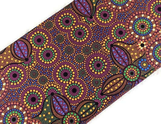 Australian Aboriginal Spirit Place Burgundy