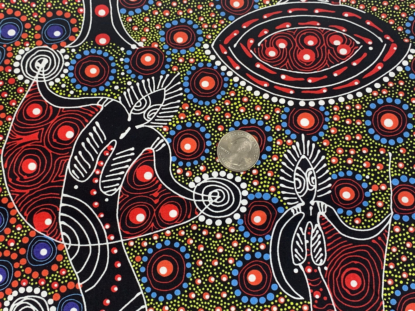 Australian Aboriginal Dancing Spirit Red