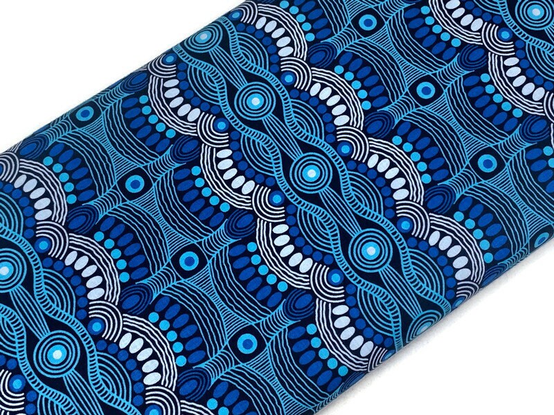 Australian Aboriginal Desert Flora Blue