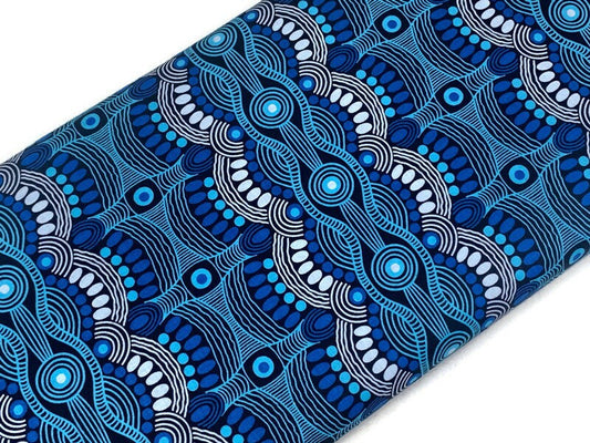 Australian Aboriginal Desert Flora Blue