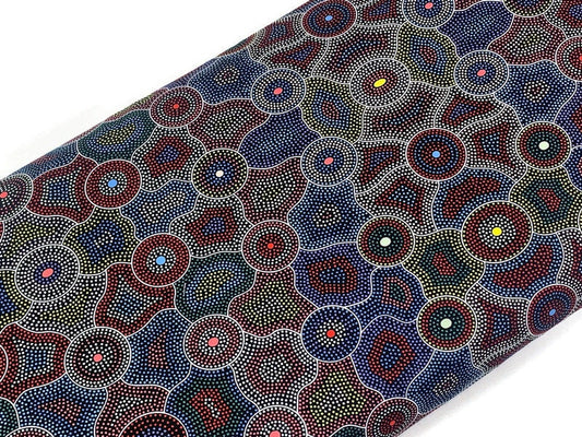 Australian Aboriginal Acuna Dreaming Red