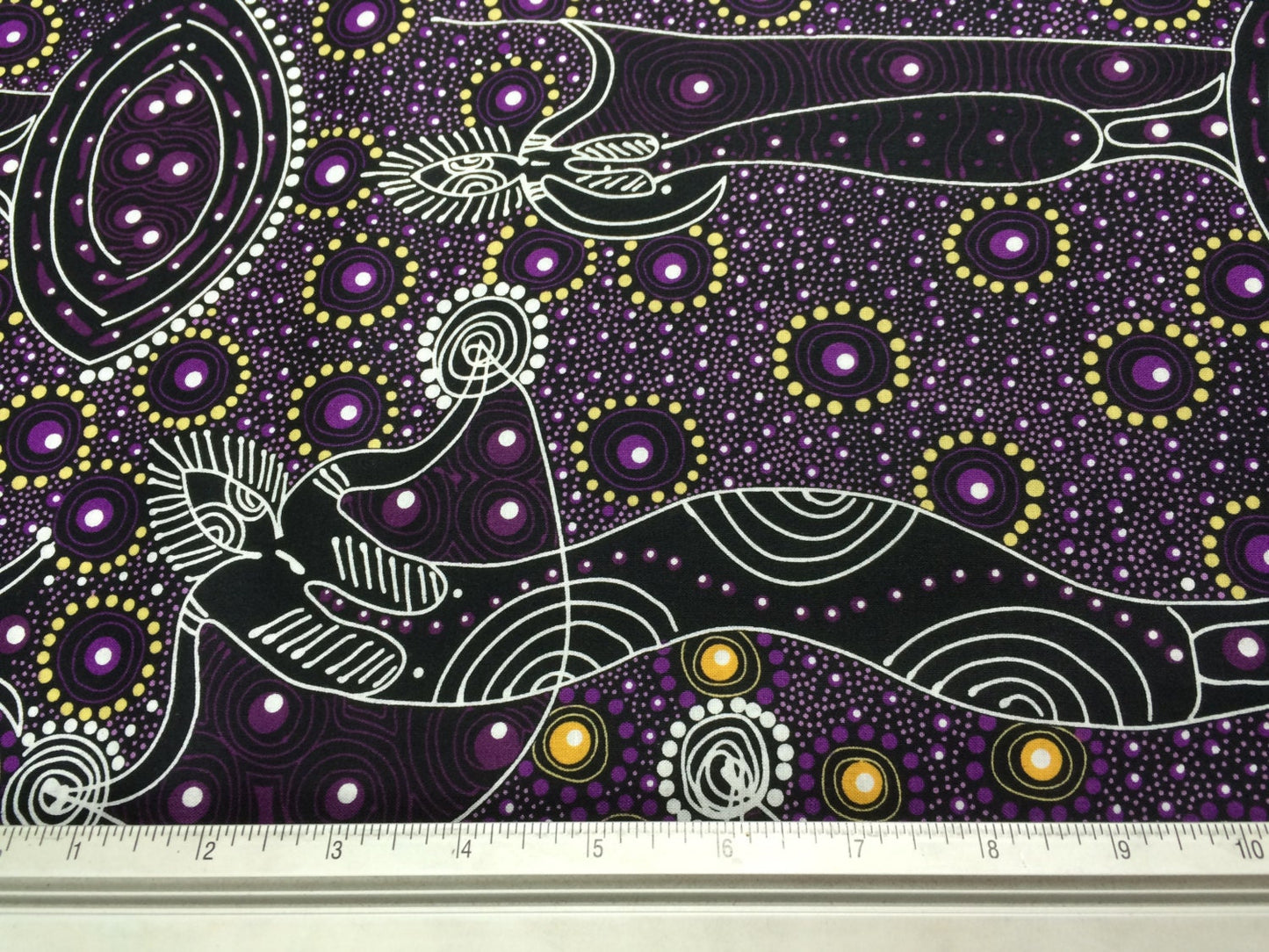 Australian Aboriginal Dancing Spirit Purple